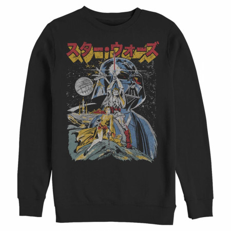 Star Wars Katakana Poster Black Sweatshirt
