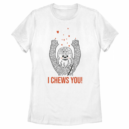Star Wars I Chews You Chewbacca Valentine's Day Juniors T-Shirt