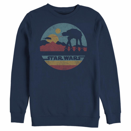 Star Wars At-At Mountain Navy Sweatshirt