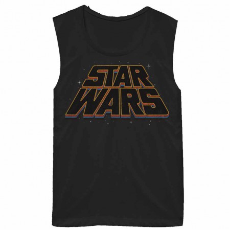 Star Wars Slanty Logos Juniors Tank Top