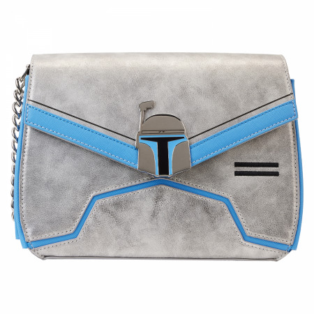 Star Wars Jango Fett Metallic Crossbody Bag by Loungefly