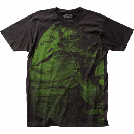 Star Wars Jabba the Hutt Large Subway Print T-Shirt