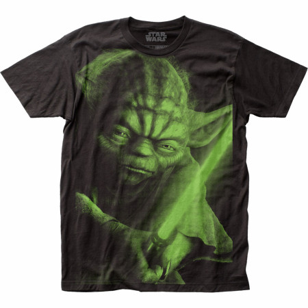 Star Wars Yoda Full Size Subway Print T-Shirt