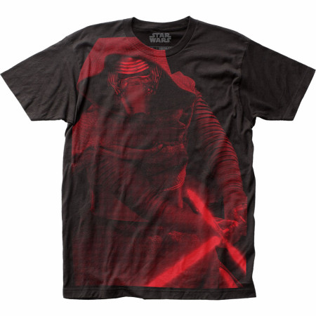 Star Wars Kylo Ren Slash Large Subway Print T-Shirt