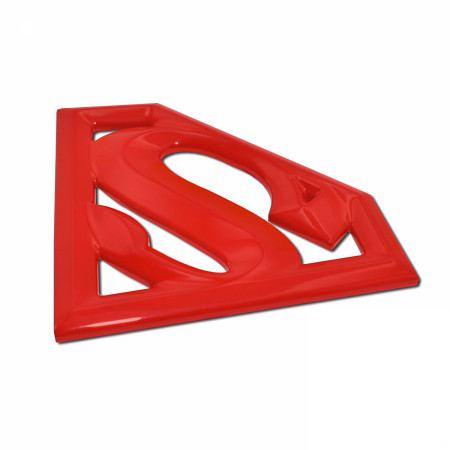 Superman Logo Red Colorway Car Emblem