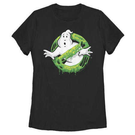 Ghostbusters Green Slime Logo Women's T-Shirt