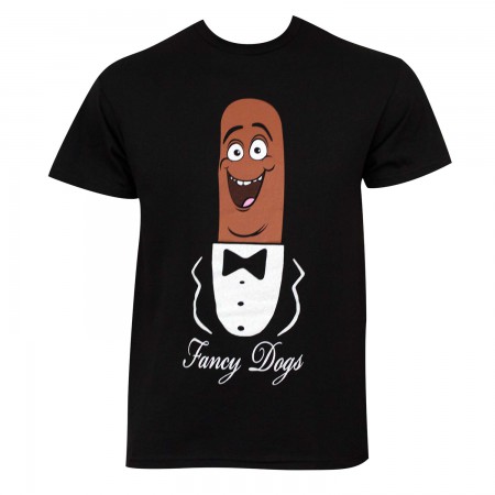 Sausage Party Men's Black Fancy Dogs T-Shirt
