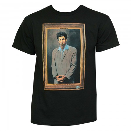 Seinfeld Kramer Painting Men's Black Graphic T-Shirt