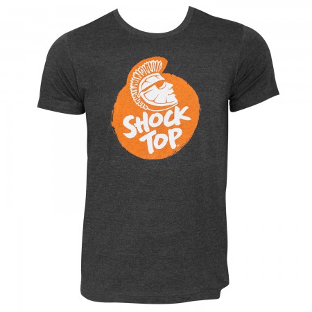 Shock Top Men's Orange Logo Grey T-Shirt