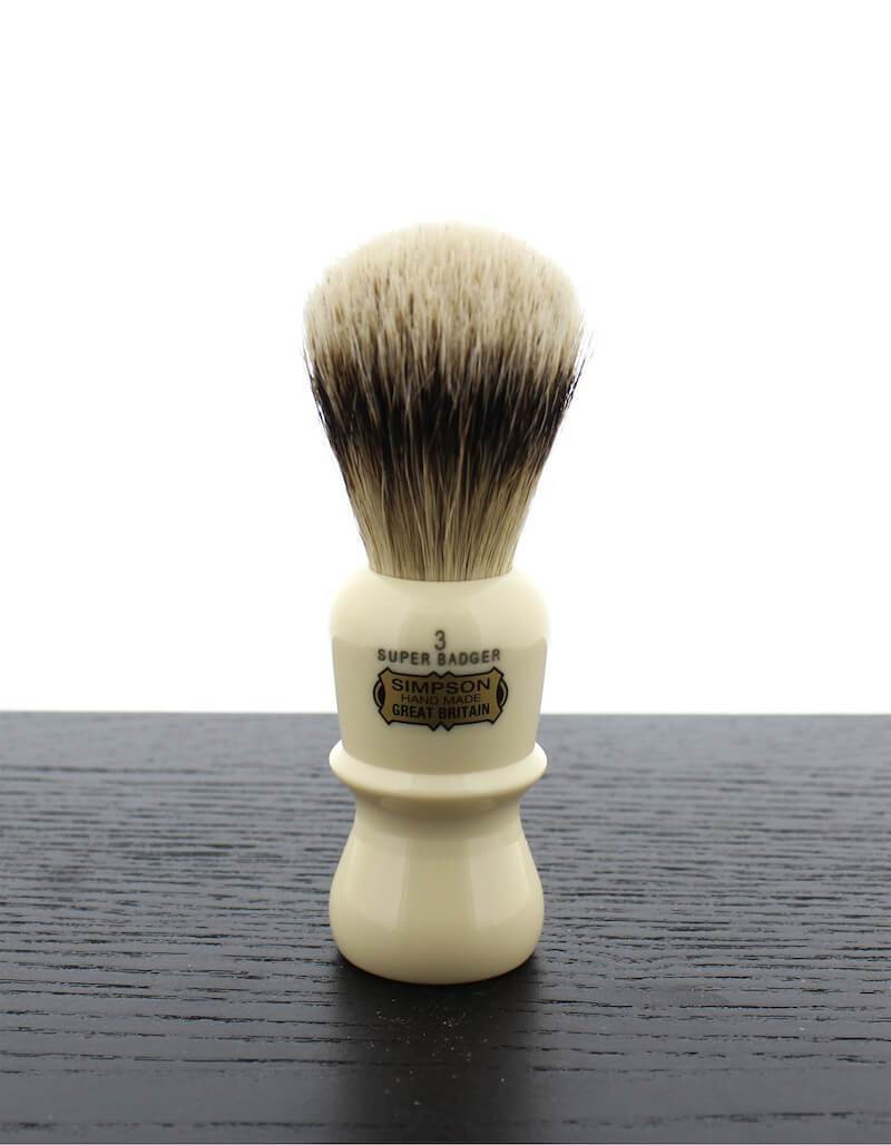Simpson Emperor 3 Super Badger Shaving Brush, Ivory