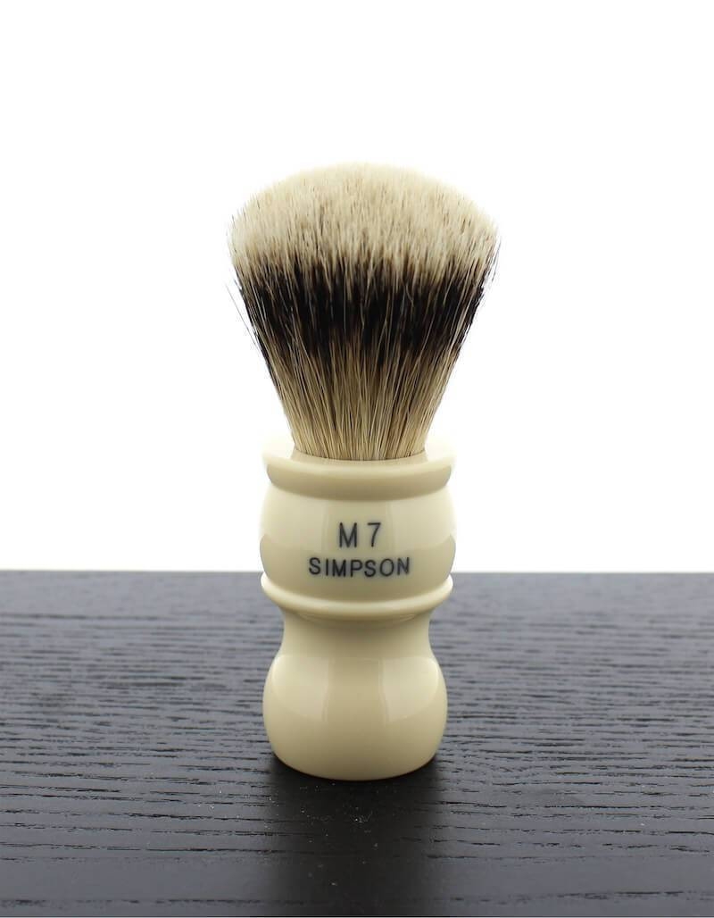 Simpson M7 Super Badger Shaving Brush, Ivory