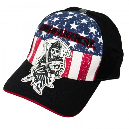 Sons Of Anarchy Flex Fit American Flag Hat