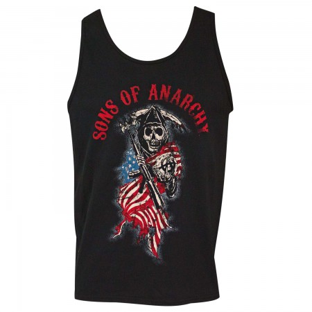Sons Of Anarchy Americana Men's Black Tank Top