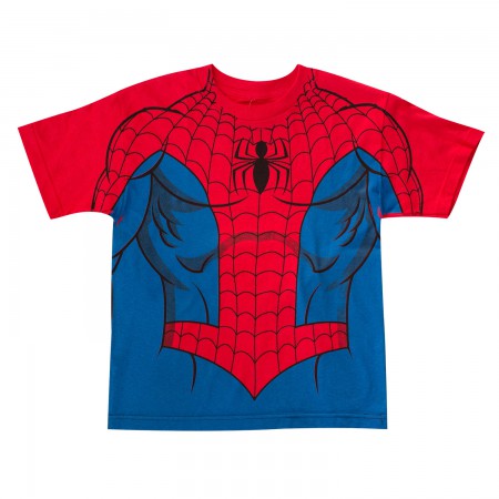 Spider-Man Youth Red Costume T-Shirt