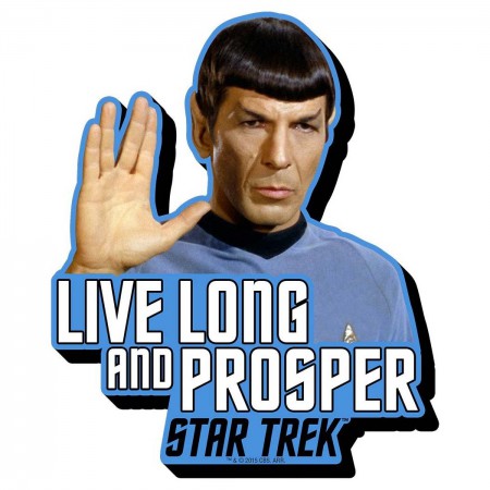 Star Trek Spock Live Long Logo Magnet