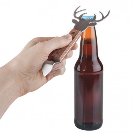 Stag Deer Wood Bottle Opener