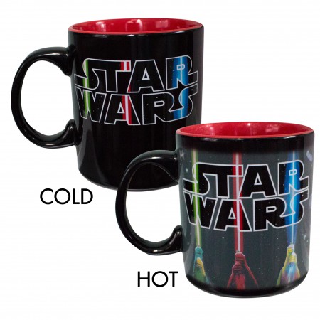 Star Wars Black 20 Ounce Heat Activating Mug