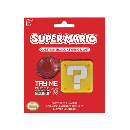 Super Mario Bros. Question Block Sound Keychain
