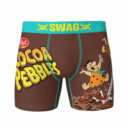 Post Cocoa Pebbles Cereal Box Style Swag Boxer Briefs