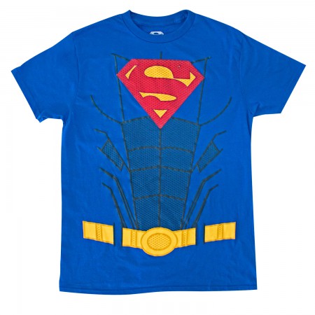 Superman Men's Blue Suit Up Costume T-Shirt