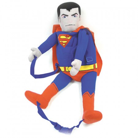 Superman Blue And Red Backpack Buddy
