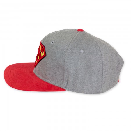 Superman Grey And Red Hat