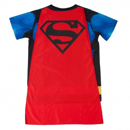 Superman Sublimated Youth Costume Tee Shirt