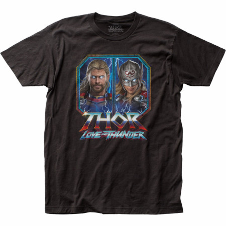 Thor Love and Thunder The Mighty Thor and Jane Foster T-Shirt