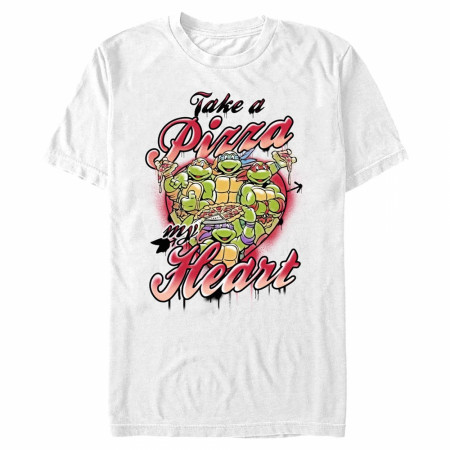 Teenage Mutant Ninja Turtles Take A Pizza My Heart V-Day T-Shirt