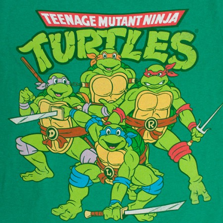Teenage Mutant Ninja Turtles Group Green T-Shirt