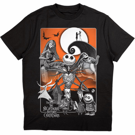 Nightmare Before Christmas Orange Moon T-Shirt