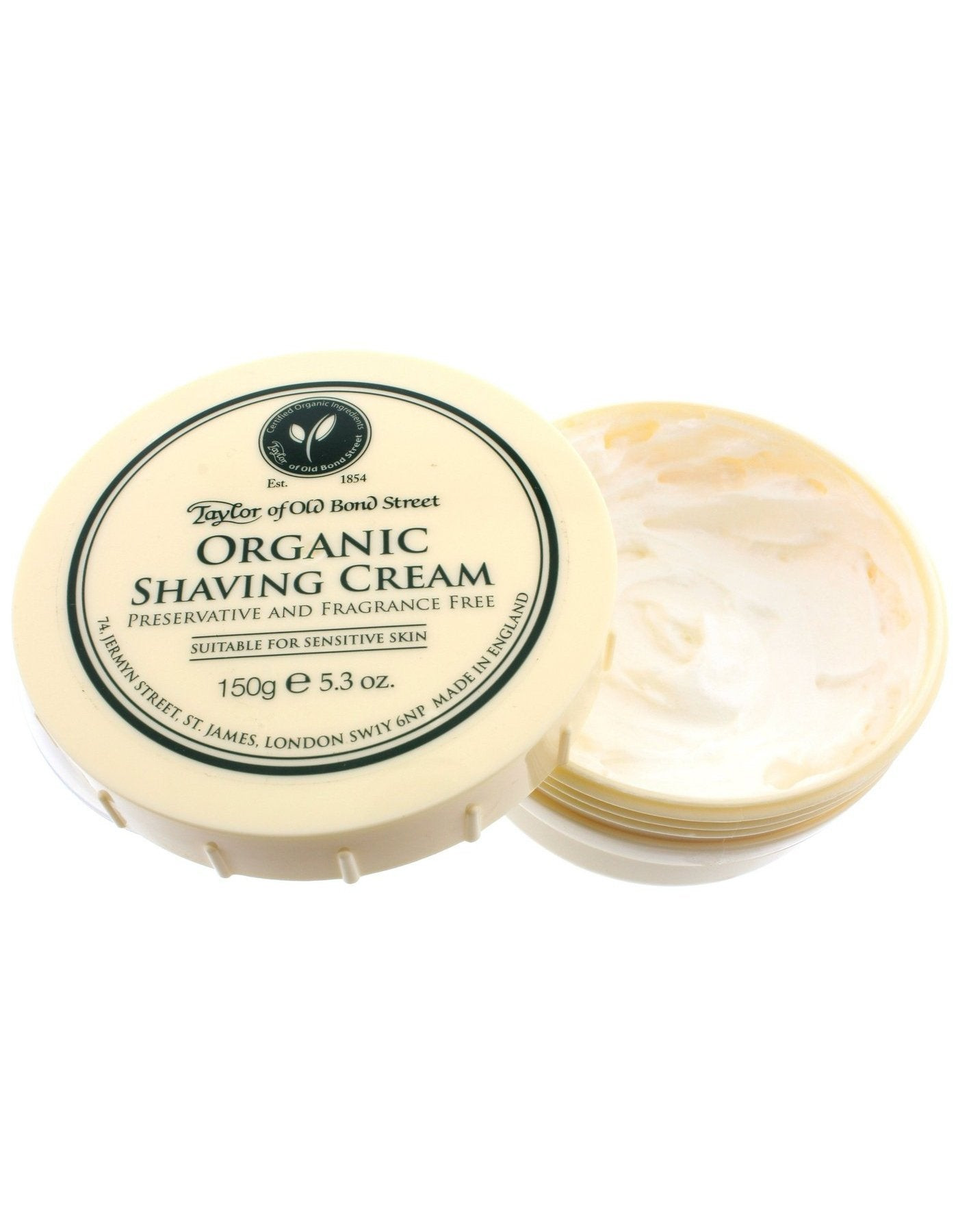 Product image 1 for Taylor of Old Bond Street Shaving Cream Bowl, Organic, 150g