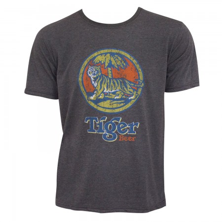 Tiger Beer Men's Gray Retro T-Shirt