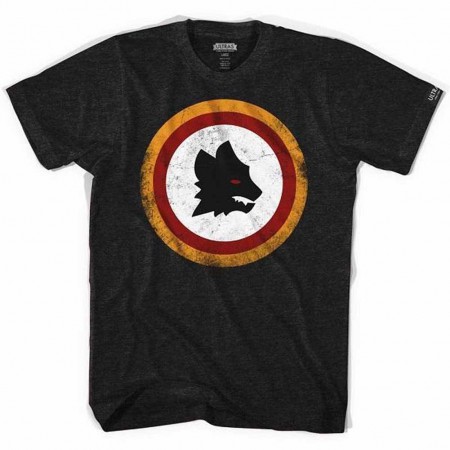 Roma Wolf Soccer Black T-Shirt