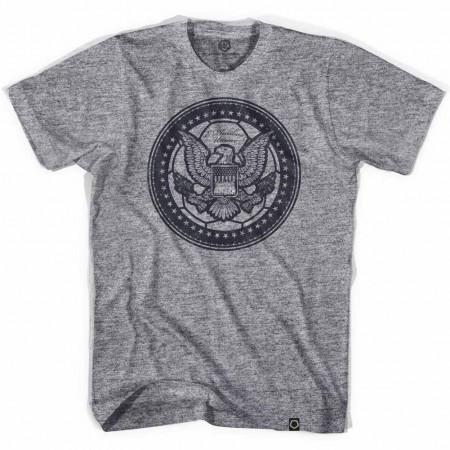 USA Eagle Soccer Ball Gray T-Shirt