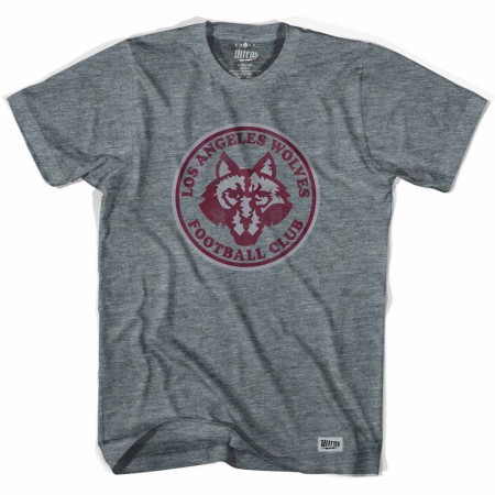 Los Angeles Wolves Vintage Soccer Gray T-Shirt