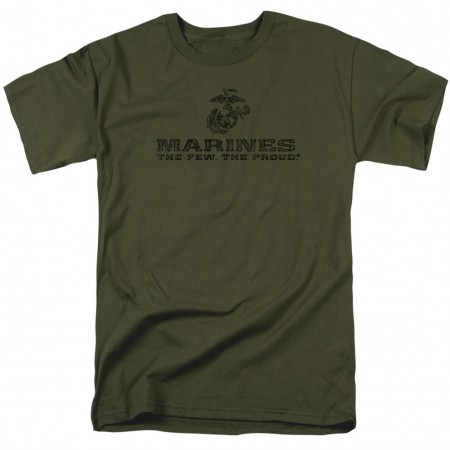 US Marines The Few The Proud Green Tshirt