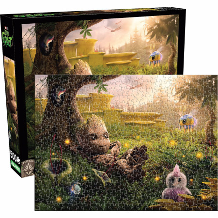 Guardians of The Galaxy Baby Groot Relaxing 14"x19" 500 Piece Puzzle