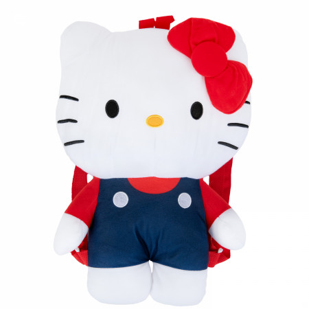 Hello Kitty Classic Overalls 16" Plush Backpack