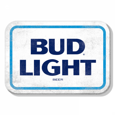 Bud Light Distressed Logo Tin Magnet