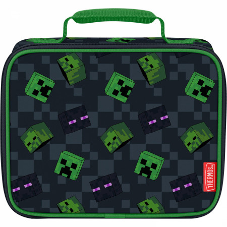 Minecraft Creeper Camo Thermos Insulated Lunch Box