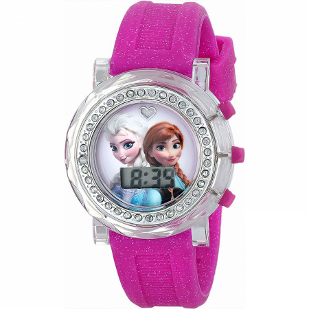 Frozen Elsa and Anna LCD Watch with Silicone Band