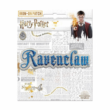 Harry Potter Ravenclaw Text Iron On Patch