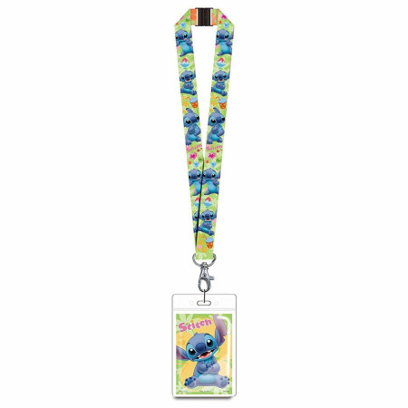 Disney Lilo and Stitch Lanyard with ID Badge Holder