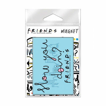 Friends How You Doin? Cursive Carded Magnet