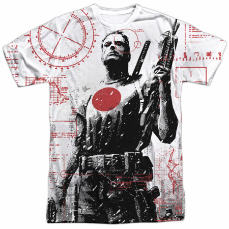 Bloodshot Tactical Front and Back Print T-Shirt