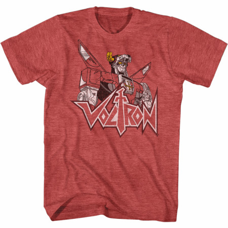 Voltron Character 3/4 Front Voltron Fade Robot T-Shirt