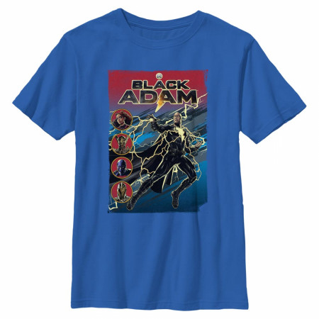 Black Adam Comic Art Youth T-Shirt