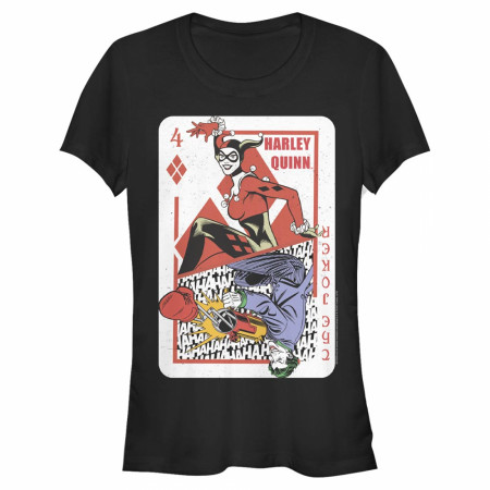 Harley Quinn and The Joker Playing Card Women's T-Shirt