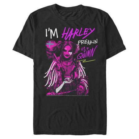 Harley Quinn Birds of Prey I'm Harley Freakin Quinn Black T-Shirt